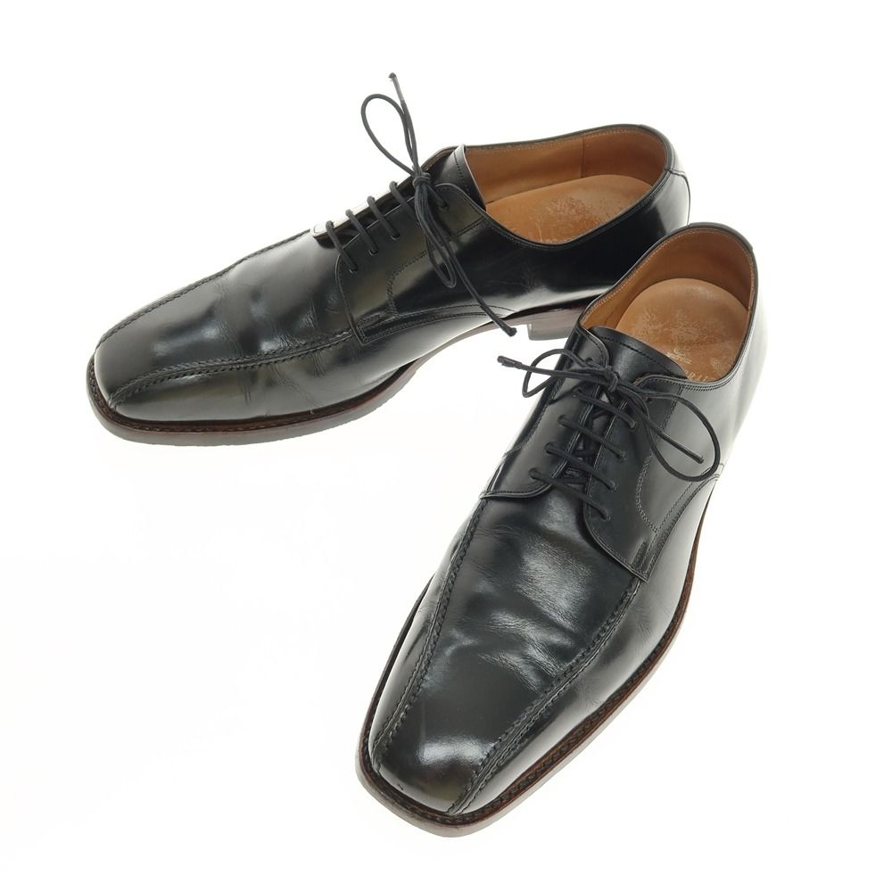 【中古】スコッチグレイン SCOTCH GRAIN スワールモカ カーフ レザー スワールモカ ブラック【サイズ24 1/2】【メンズ】