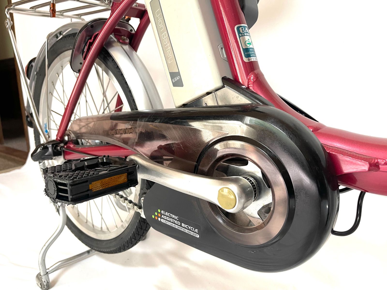 9940【動作確認済】送料無料 Panasonic 電動アシスト自転車 6.6Ah 長 