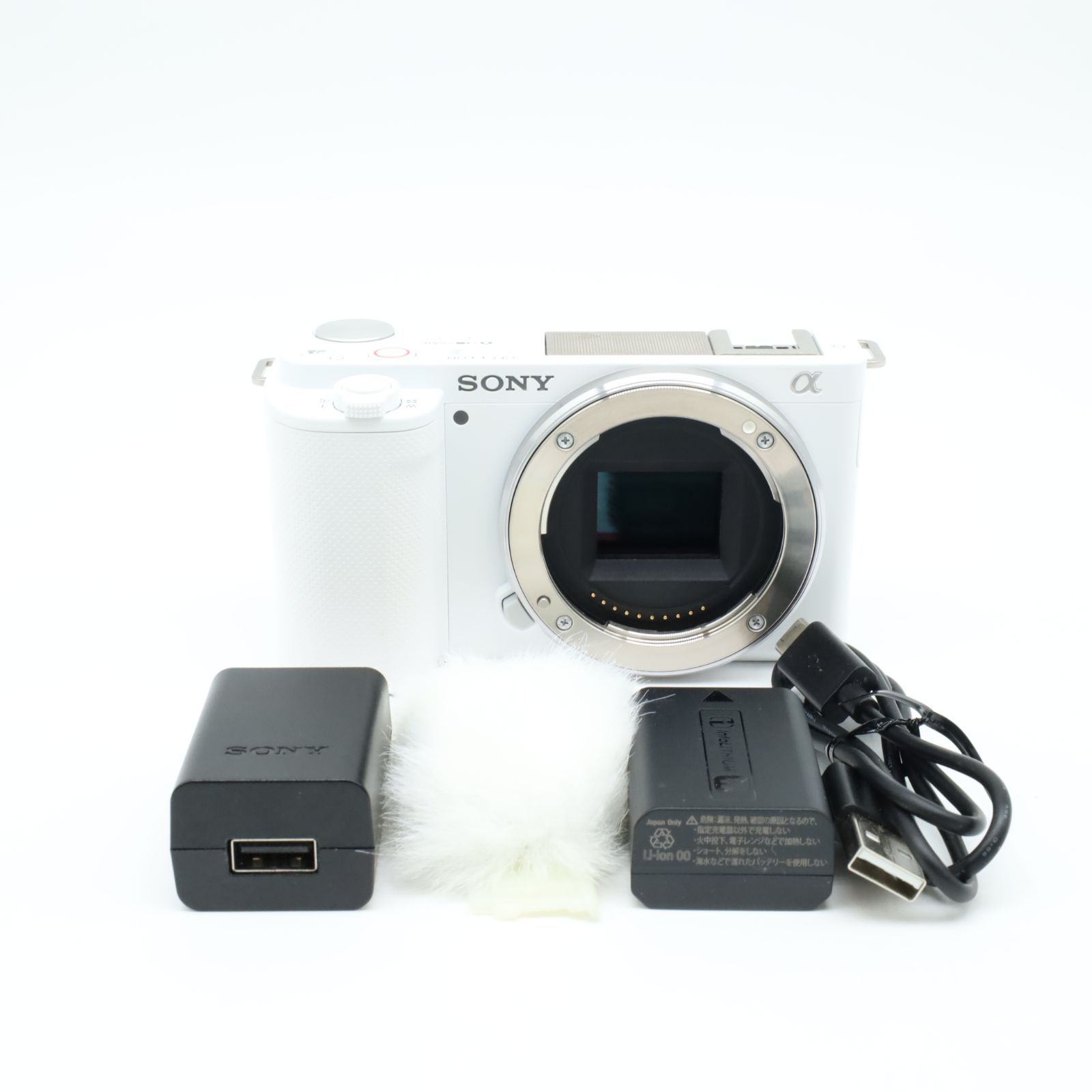 □ほぼ新品□ SONY ZV-E10 ボディ ホワイト - メルカリ