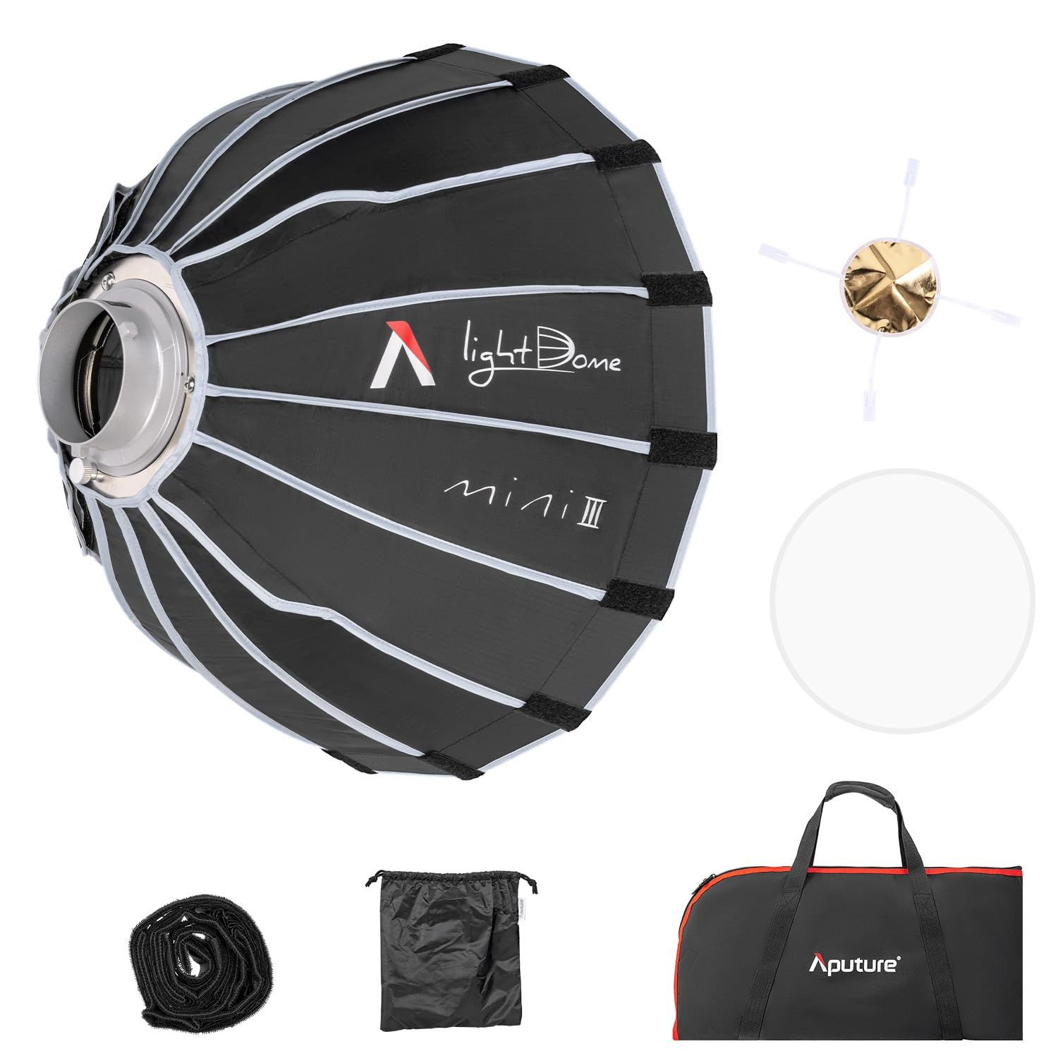 新品 Aputure Light Dome Mini III ソフトボックス 直径58cm Bowens マウント