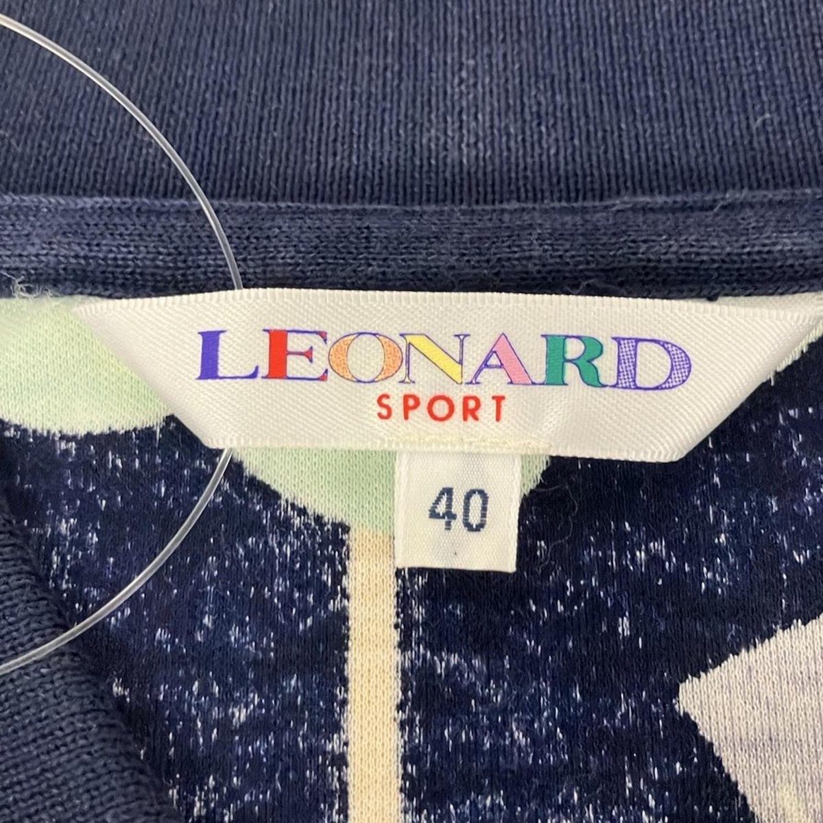 LEONARD(レオナール) 半袖Tシャツ サイズ40 M レディース - ネイビー