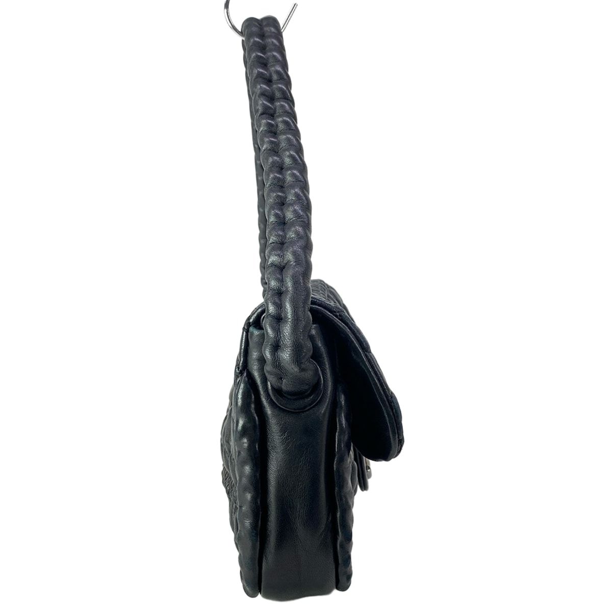 CHANEL(シャネル) ショルダーバッグ バブルキルト 黒 キルティング 
