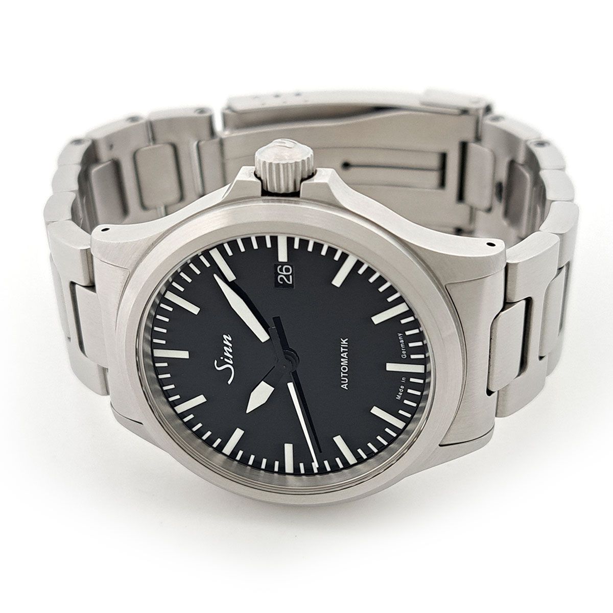  ジン 556 556.M 自動巻き ステンレススティール メンズ Sinn 時計 ライトアウター 自動巻き時計 腕時計(アナログ)