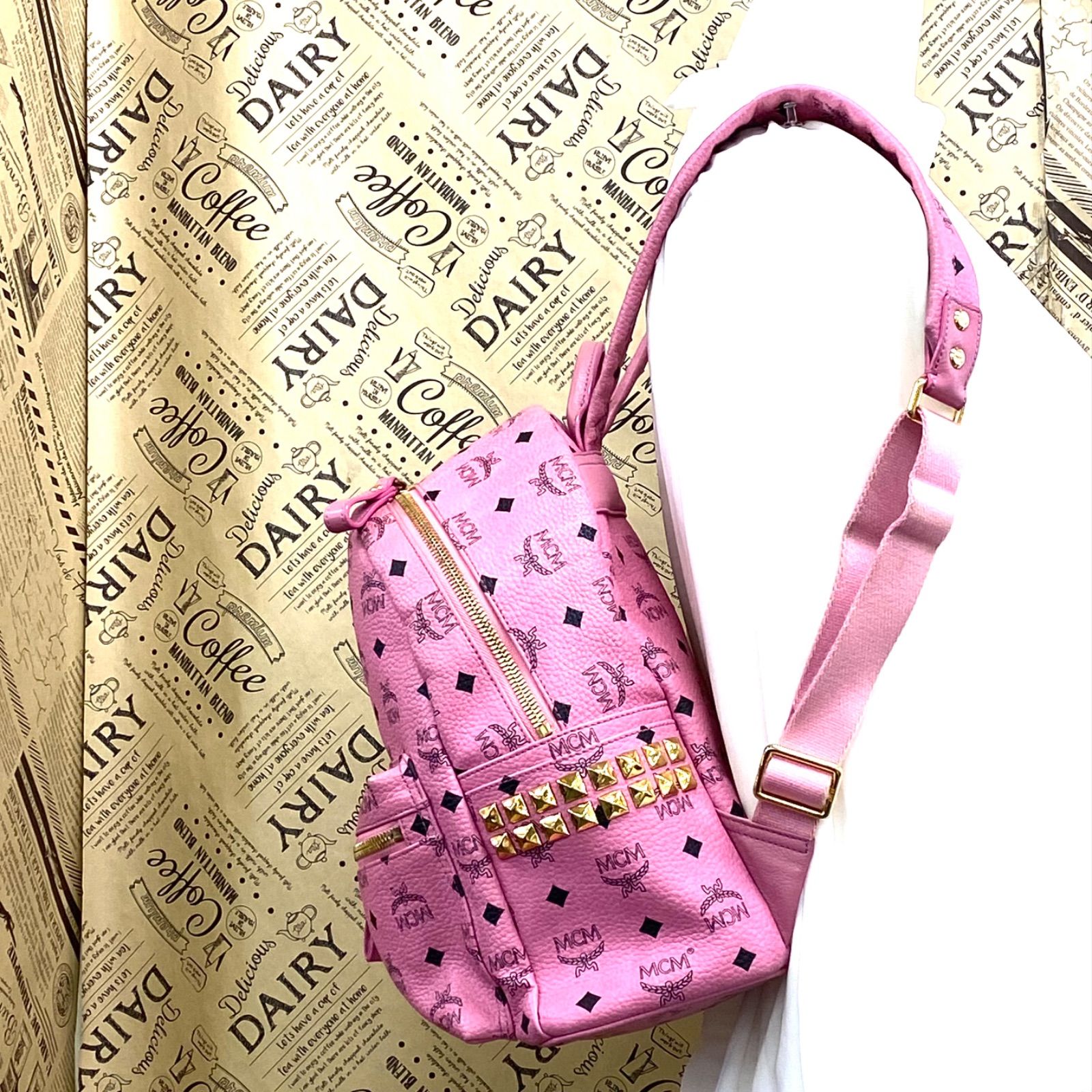 MCM サイドスモール スタッズ ヴィセトス バッグパック リュック