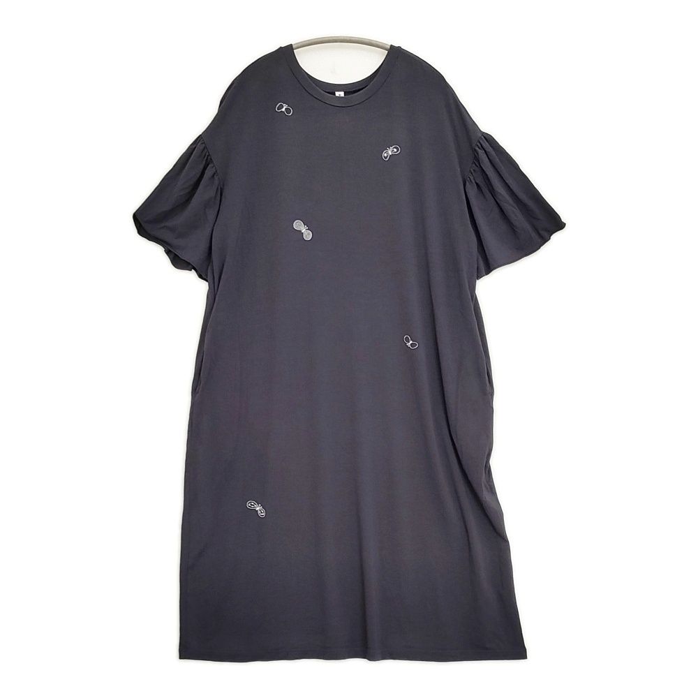 mina perhonen ミナペルホネン カットソーワンピース ミナペルホネン カットソーワンピース ネイビー 新品 【公式通販】