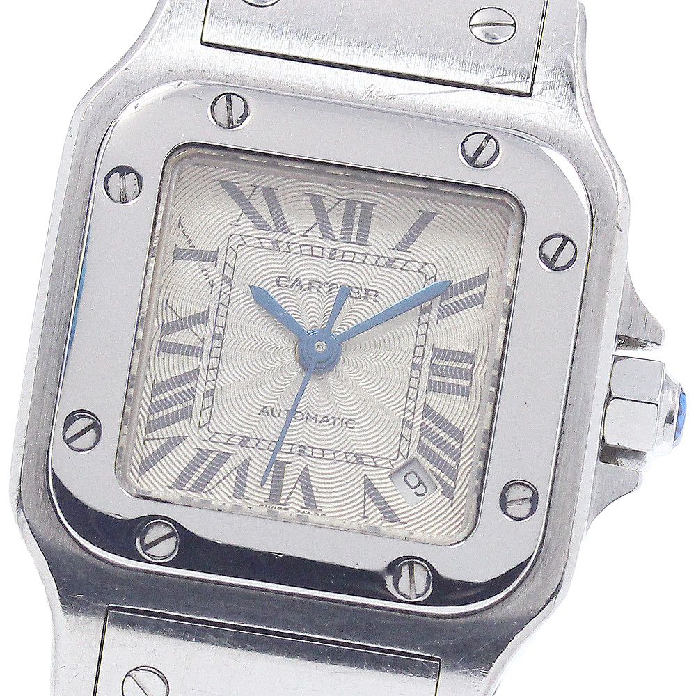 カルティエ CARTIER W20062D6 サントスガルベSM デイト 自動巻き レディース _947310 カルティエ CARTIER W20062D6 サントスガルベSM デイト 自動巻き