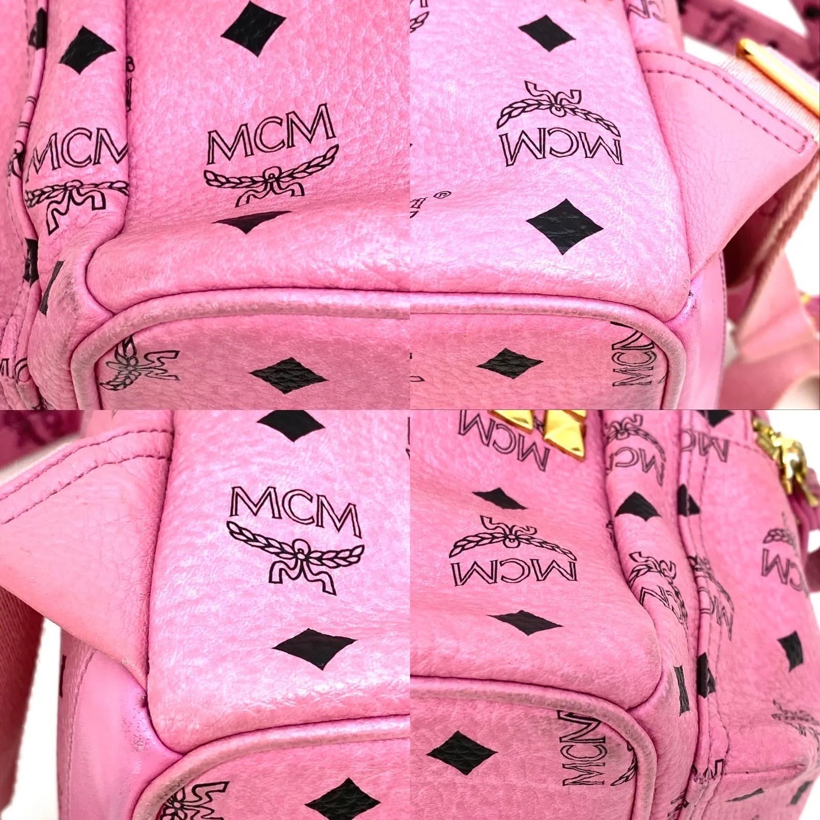 MCM サイドスモール スタッズ ヴィセトス バッグパック リュック