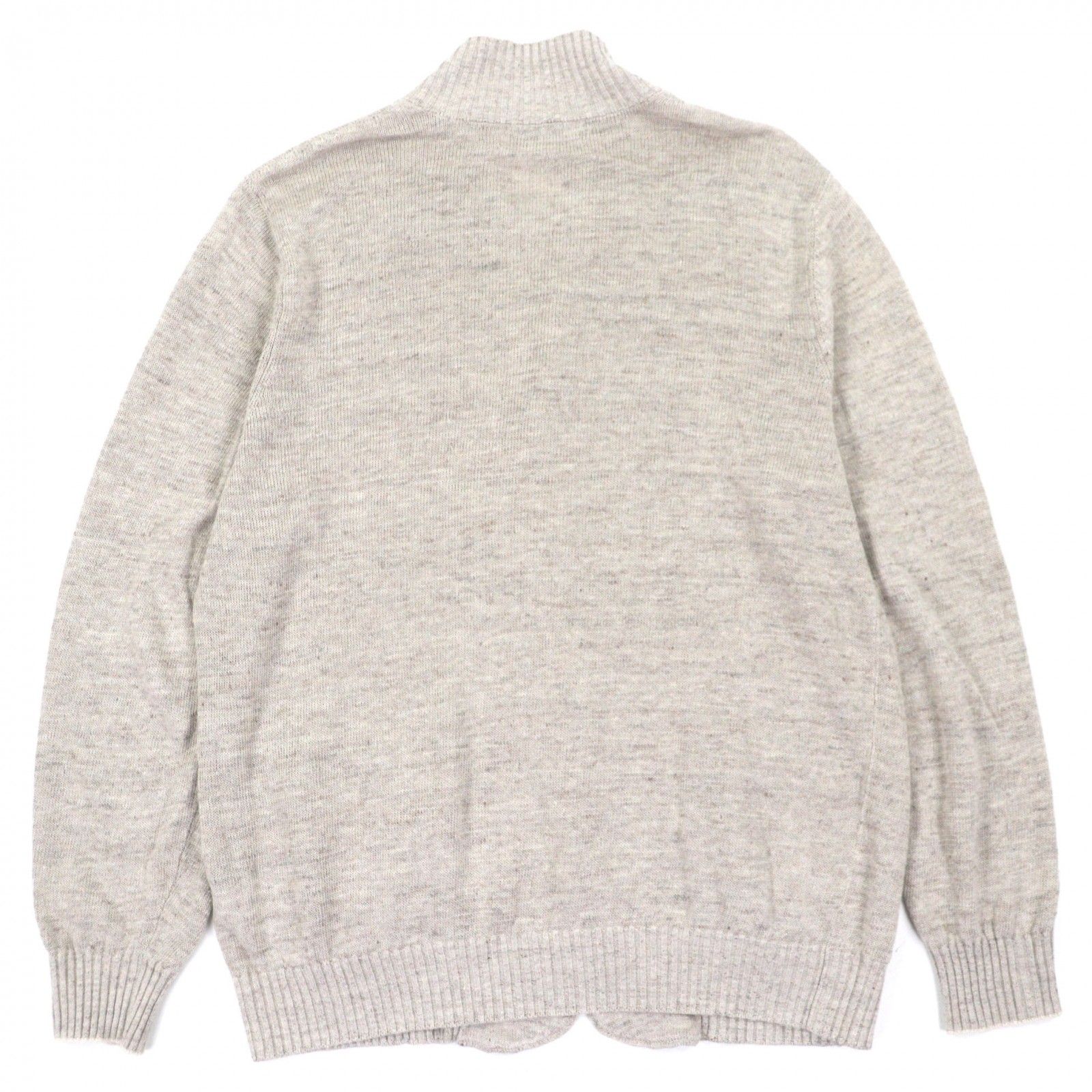美品▽Brunello Cucinelli ブルネロクチネリ リネン コットン ロゴ入り 
