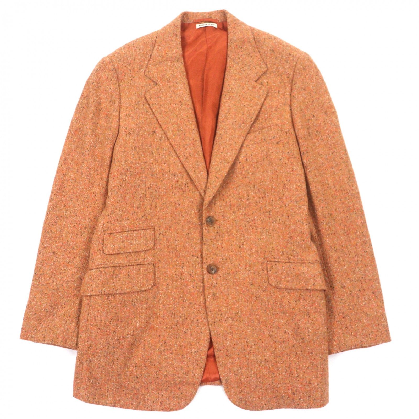 美品▽HERMES エルメス カシミヤ100% ツイード シングル 美品▽HERMES エルメス カシミヤ100% ツイード シングル