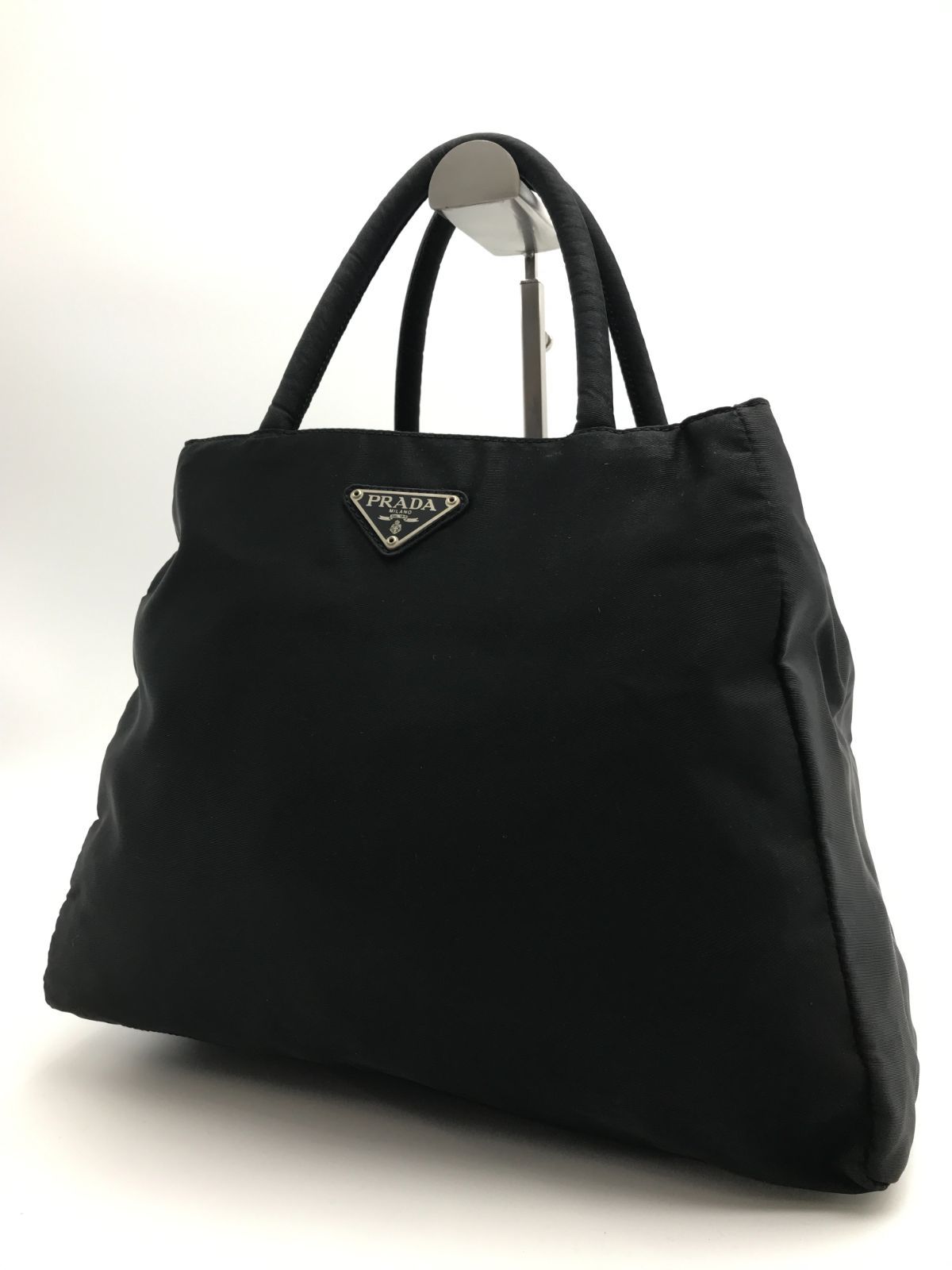 PRADA プラダ トートバッグ 三角ロゴ テスートナイロン ブラック系