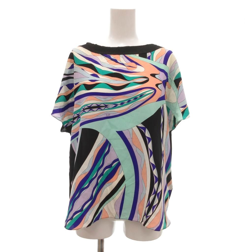 エミリオプッチ EMILIO PUCCI イタリア製 カットソー 絹 シルク M