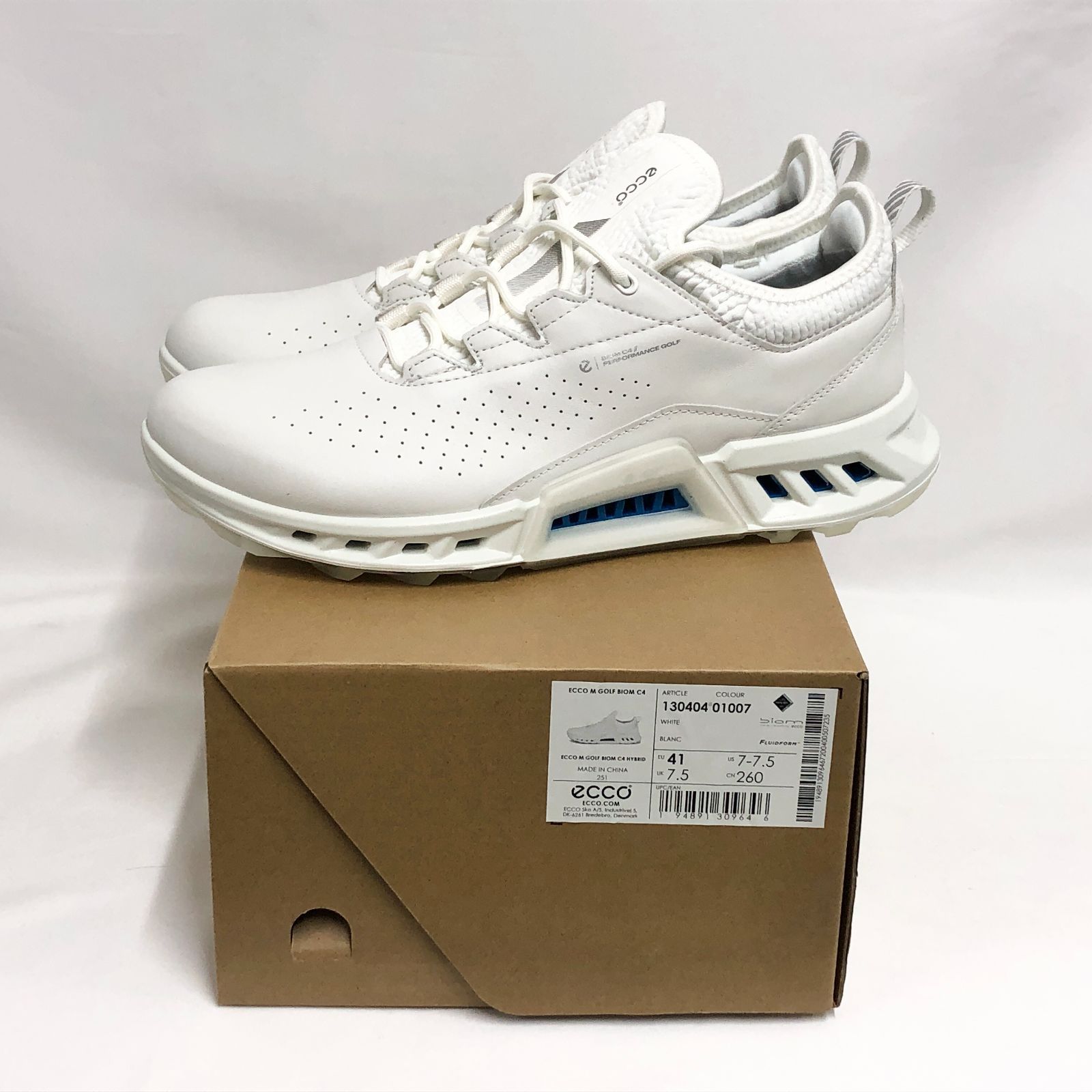 新品未使用 ECCO GOLF バイオム C4 ゴアテックス ゴルフシューズ 