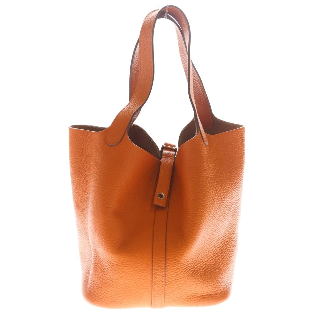 HERMES (エルメス) ピコタンロックMM トリヨン オレンジ系 シルバー 