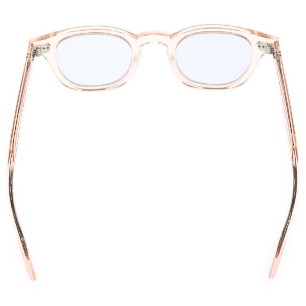 JULIUS TART OPTICAL ジュリアス タートオプティカル AR SUN クリアフレーム ウェリントンサングラス アイウェア ピンク JULIUS TART OPTICAL / AR Sun / Flesh Pink - Dark Grey lenses