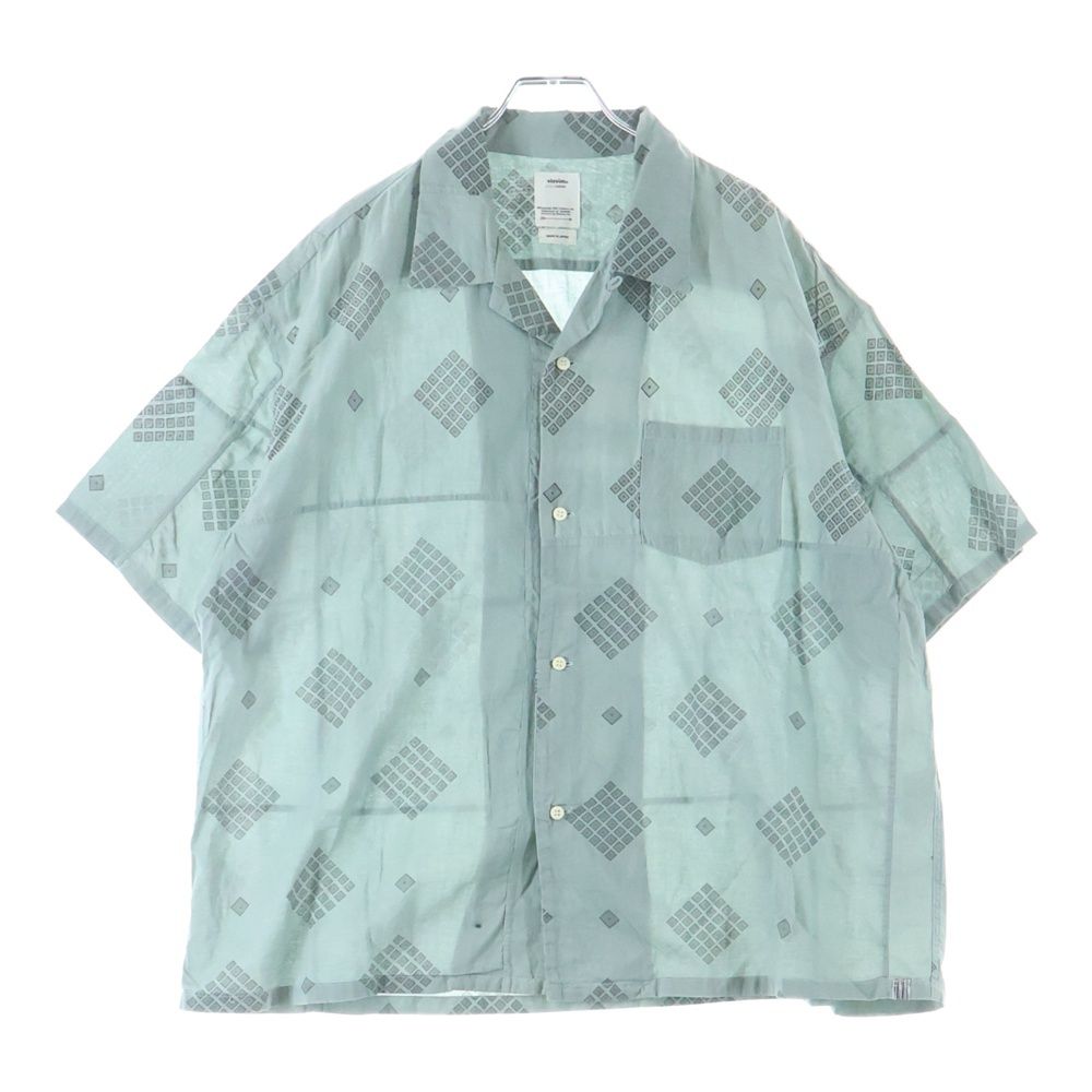 VISVIM ヴィスヴィム WALLIS SHIRT S/S シャツ 半袖シャツ グリーン 0121105011011 VISVIM (ヴィスヴィム) WALLIS SHIRT S/S シャツ 半袖シャツ グリーン