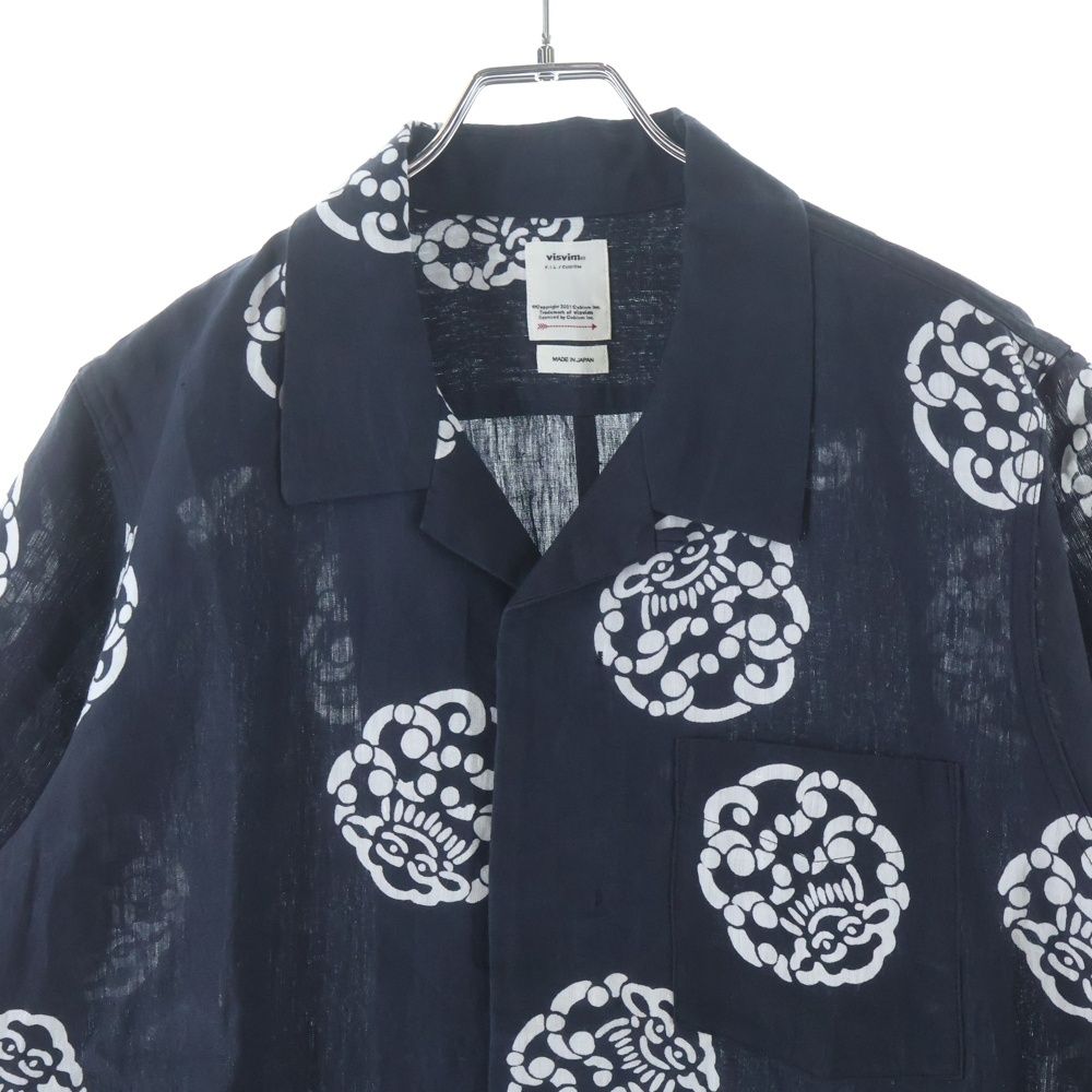 VISVIM (ヴィスヴィム) 21SS FREE EDGE SHIRT S/S LITTLE CLOUD 半袖