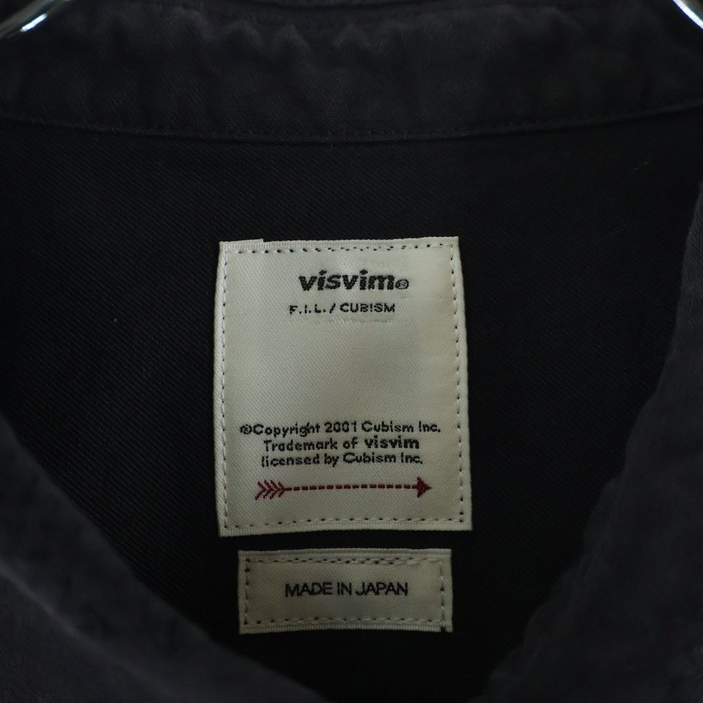 VISVIM (ヴィスヴィム) TRAVAIL SHIRT L/S CRASH クラッシュ加工 長袖