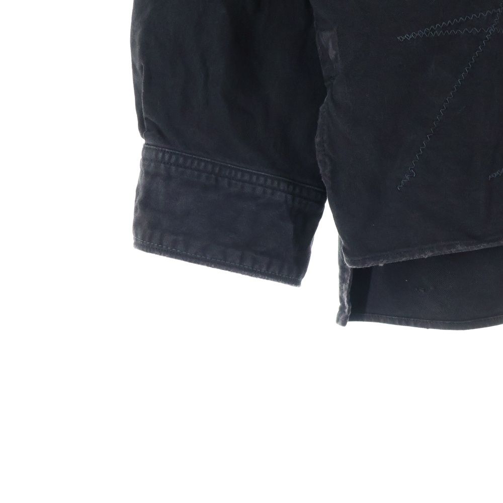 VISVIM (ヴィスヴィム) TRAVAIL SHIRT L/S CRASH クラッシュ加工 長袖