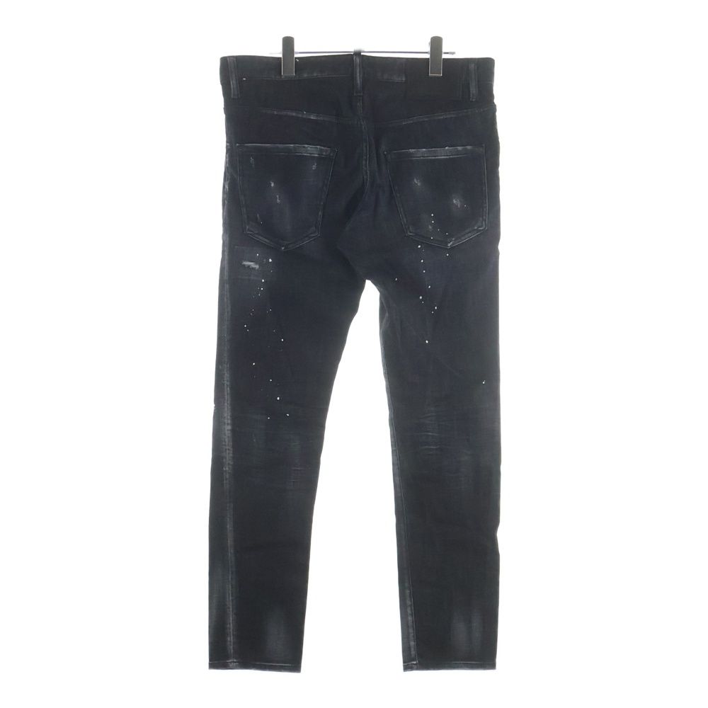 DSQUARED2 (ディースクエアード) 22AW ペイント加工 スキニーデニム