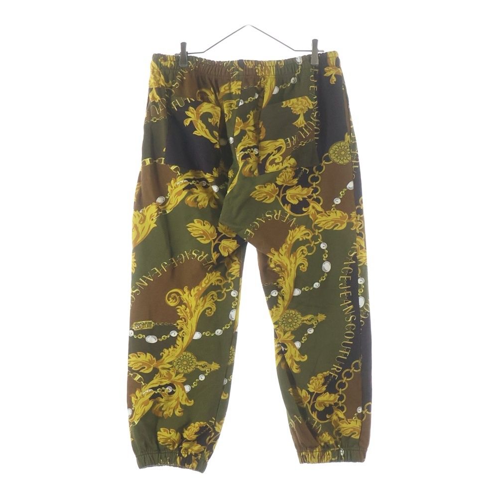 VERSACE JEANS COUTURE ヴェルサーチジーンズクチュール Chain Couture Trackpants チェーン柄 スウェットパンツ スウェットパンツ カーキ 75GCA315 VERSACE JEANS COUTURE (ヴェルサーチジーンズクチュール) Chain