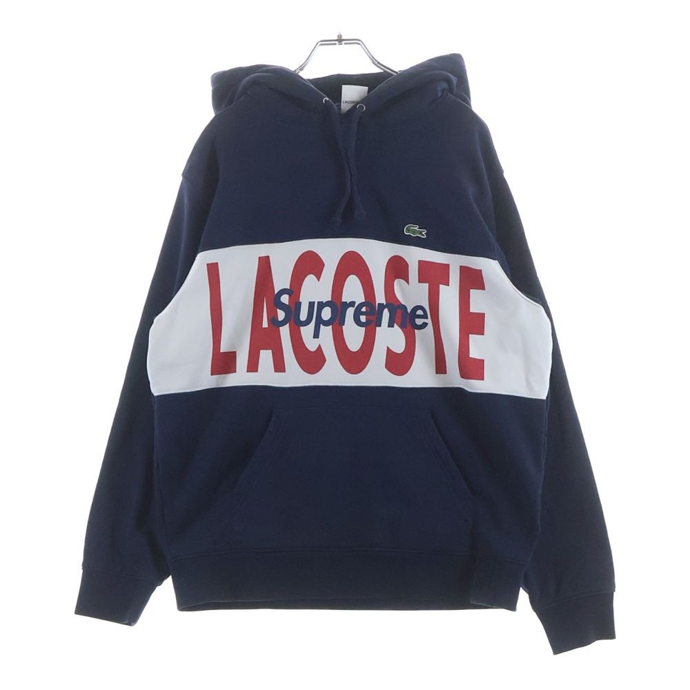 SUPREME (シュプリーム) 19AW ×LACOSTE LIVE Logo Panel Hooded