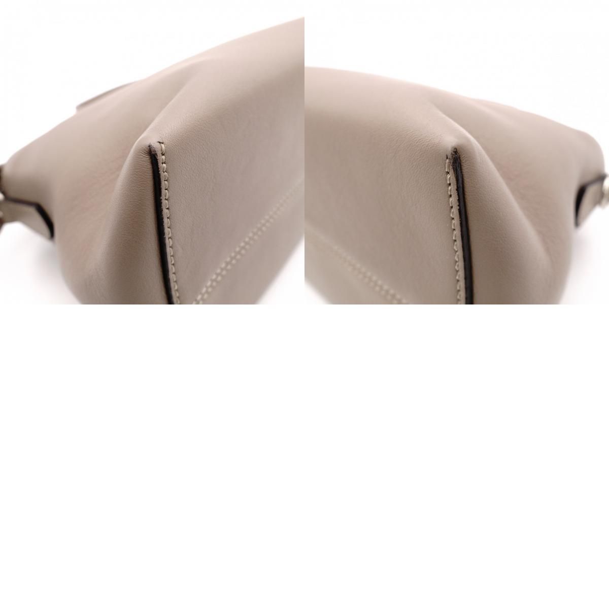 FENDI フェンディ バイザウェイ ハンドバッグ レザー グレージュ 2way 