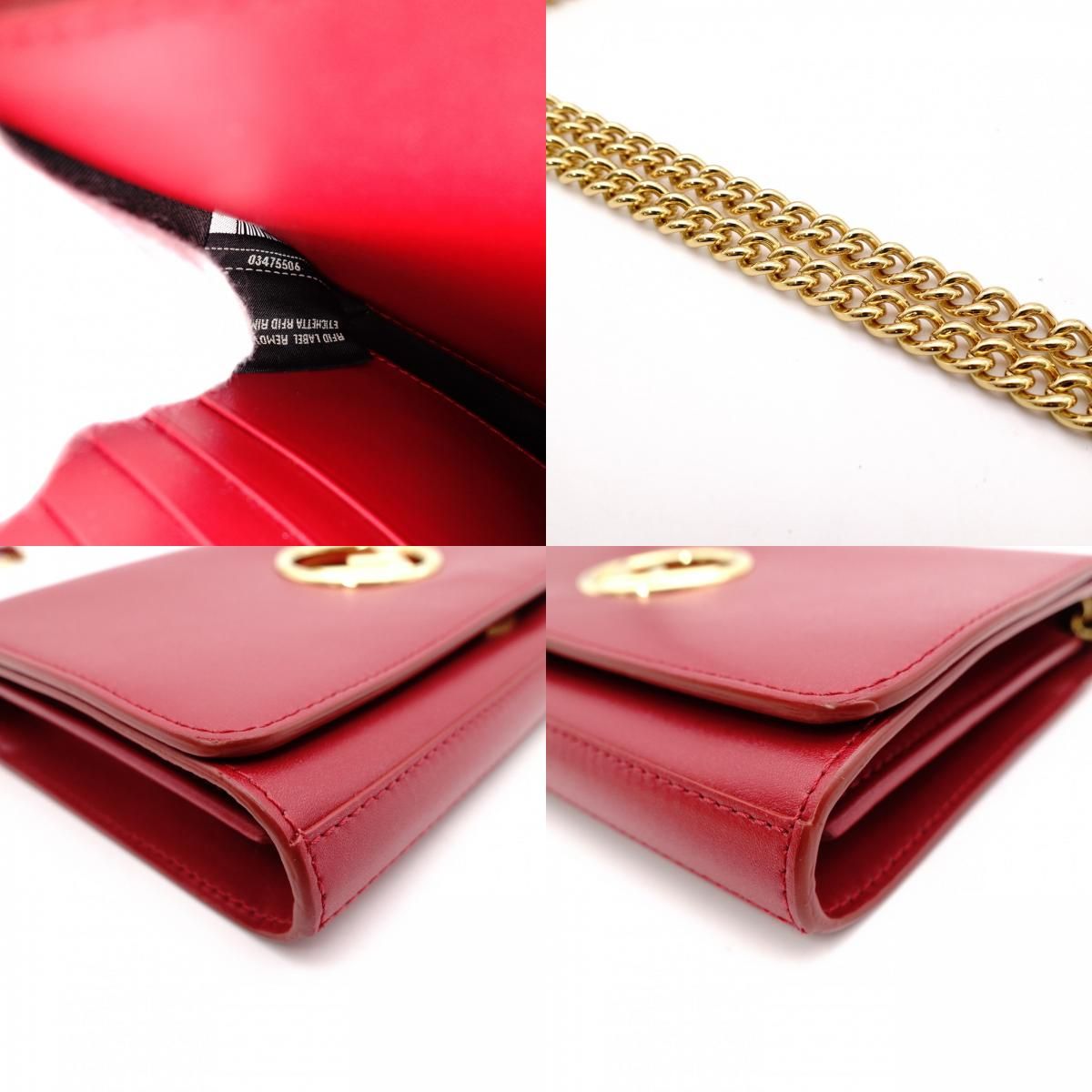 FENDI レザー長財布 レッド エフィズ