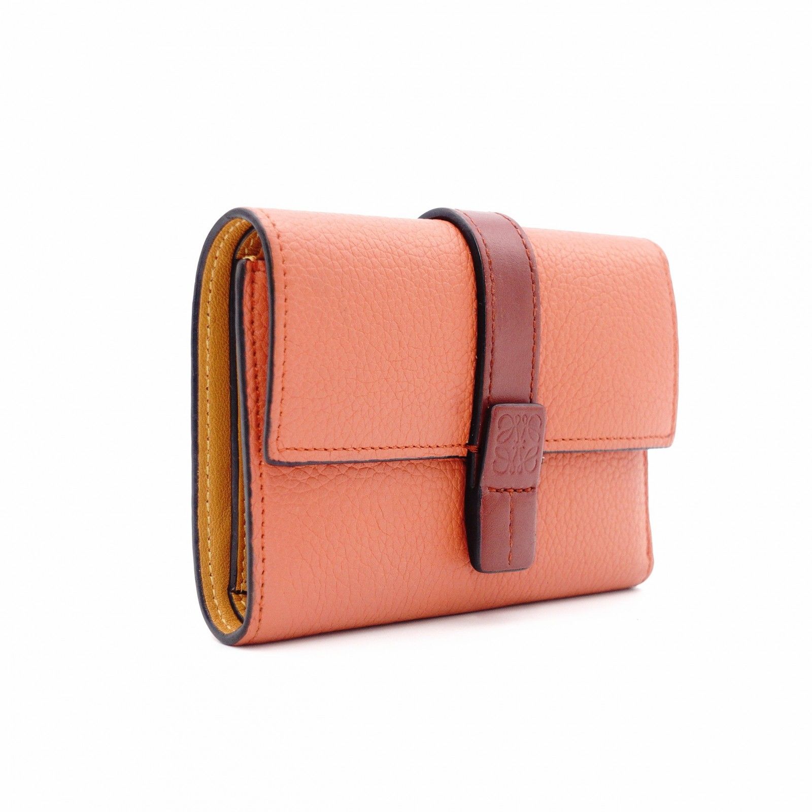 LOEWE ロエベ スモール バーティカル ウォレット 三つ折り財布 レザー 