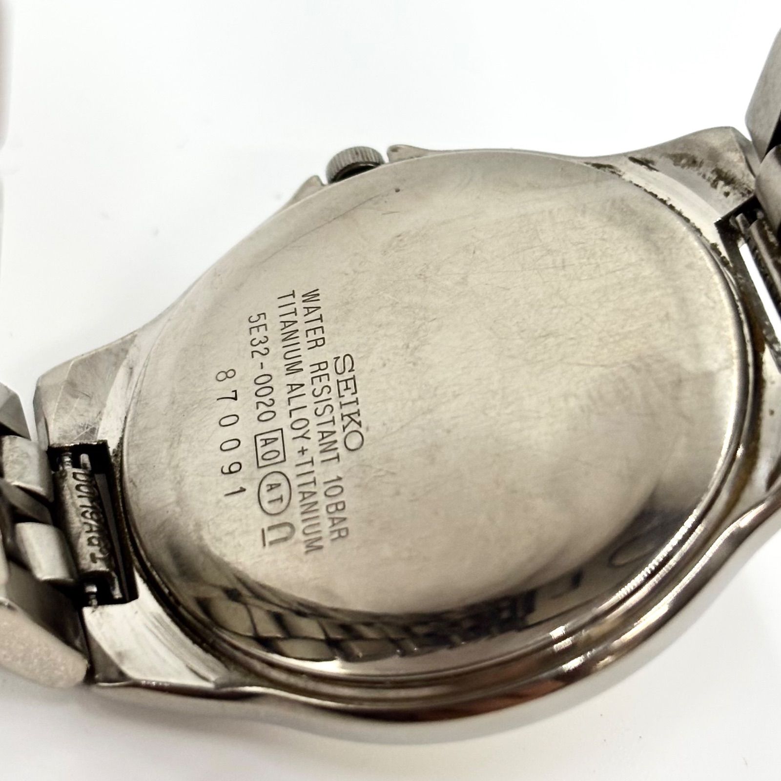 稼動/純正ベルト】SEIKO セイコー SPIRIT TITANIUM スピリット チタン 