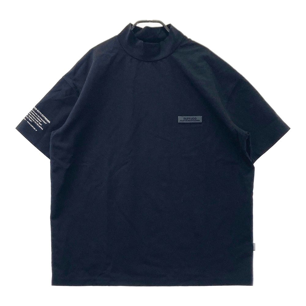 ラフロッグ バックフレームロゴモックネックシャツ ブラック 新品