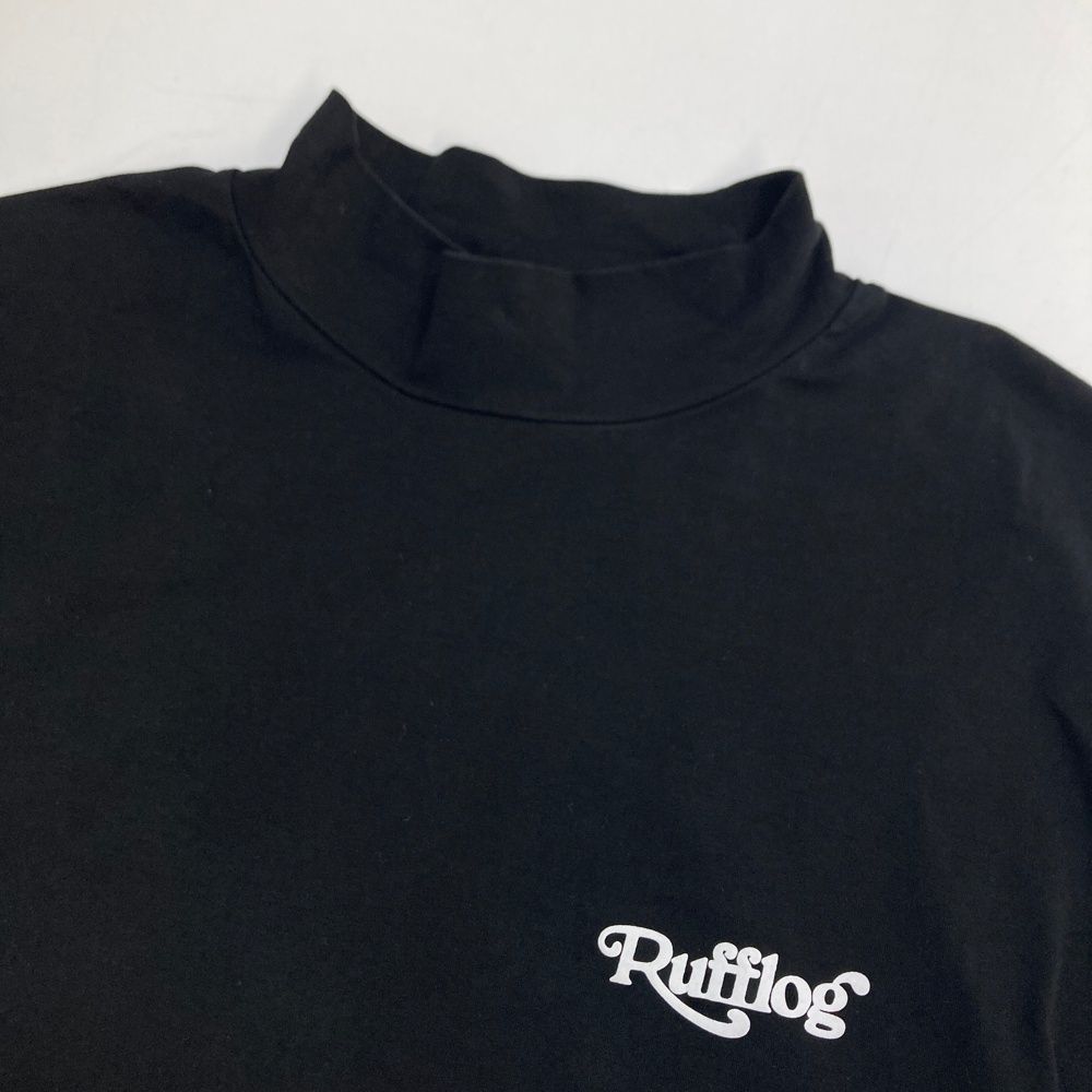 RUFFLOG ラフロッグ モックネック シャツ ブラック