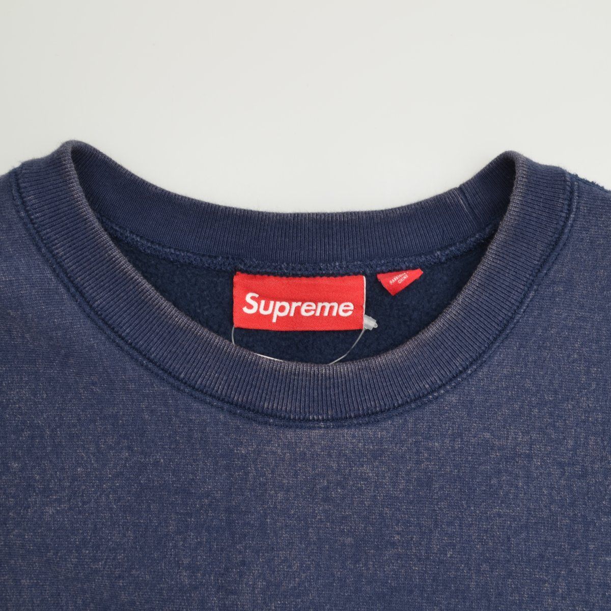 SUPREME】25SS Washed Box Logo Crewneck Navy長袖スウェット 【公式通販】