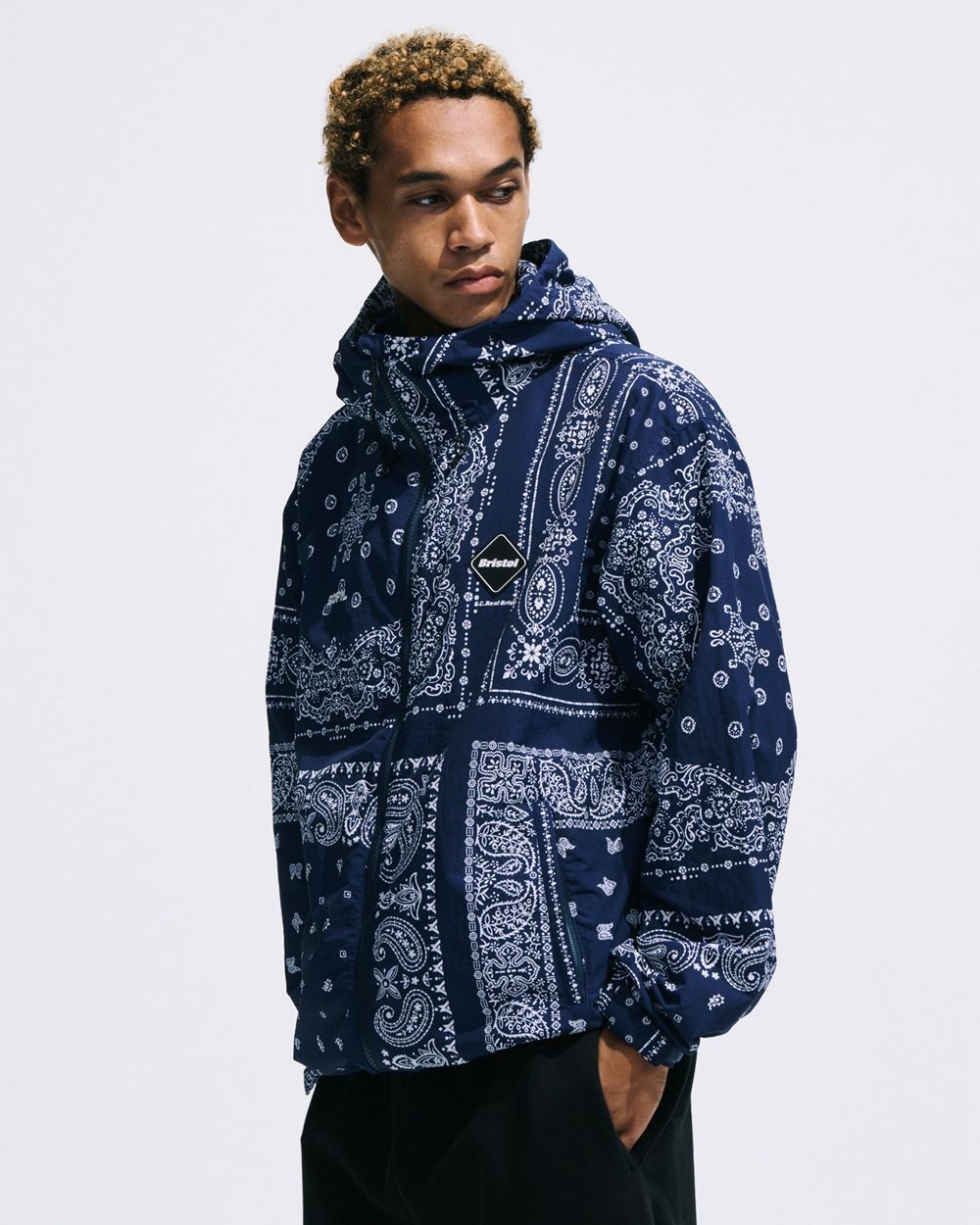 F.C.Real Bristol BANDANA NYLON HOODED BLOUSON ジャケット FCRB