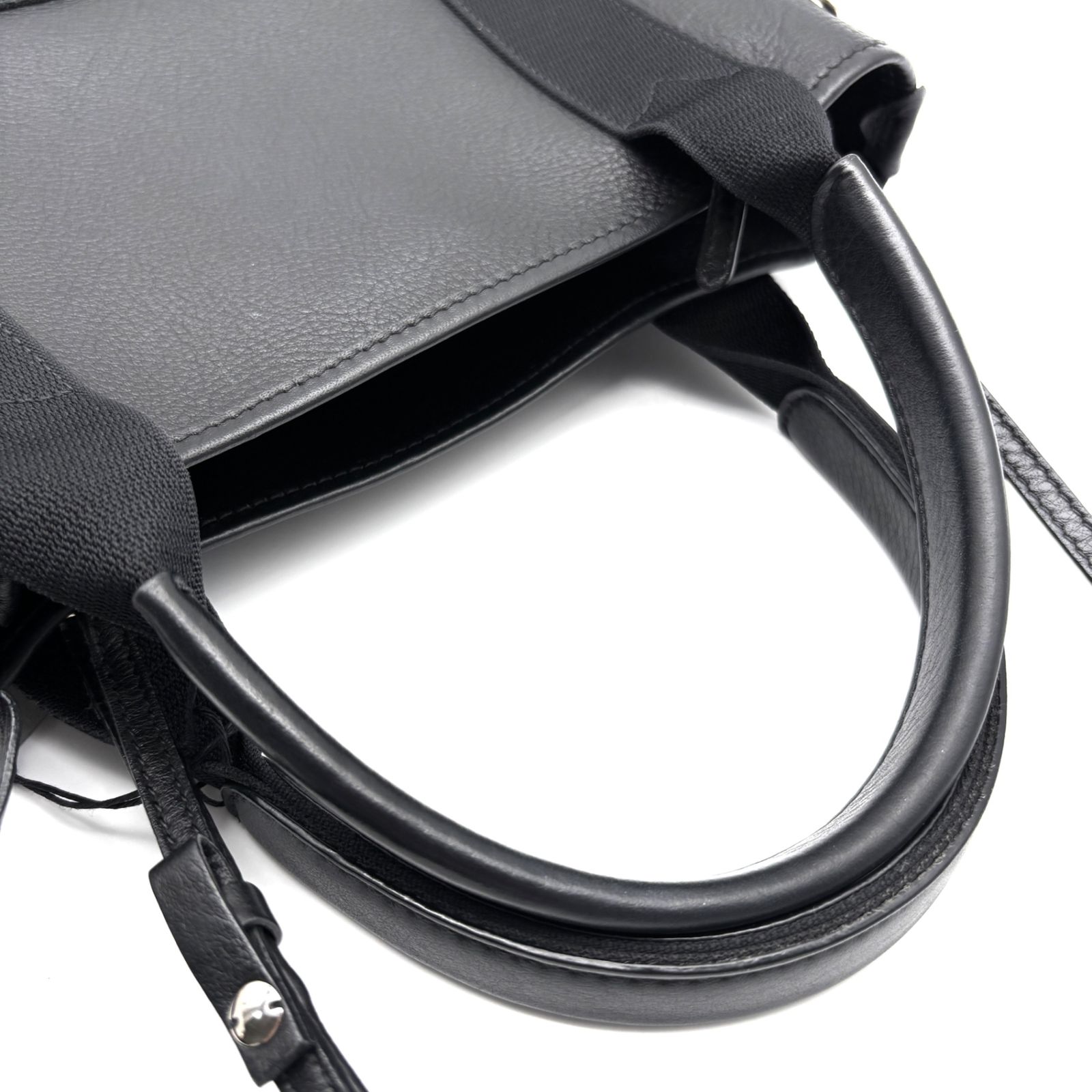 美品 BALENCIAGA バレンシアガ ネイビー カバス XS トートバッグ 