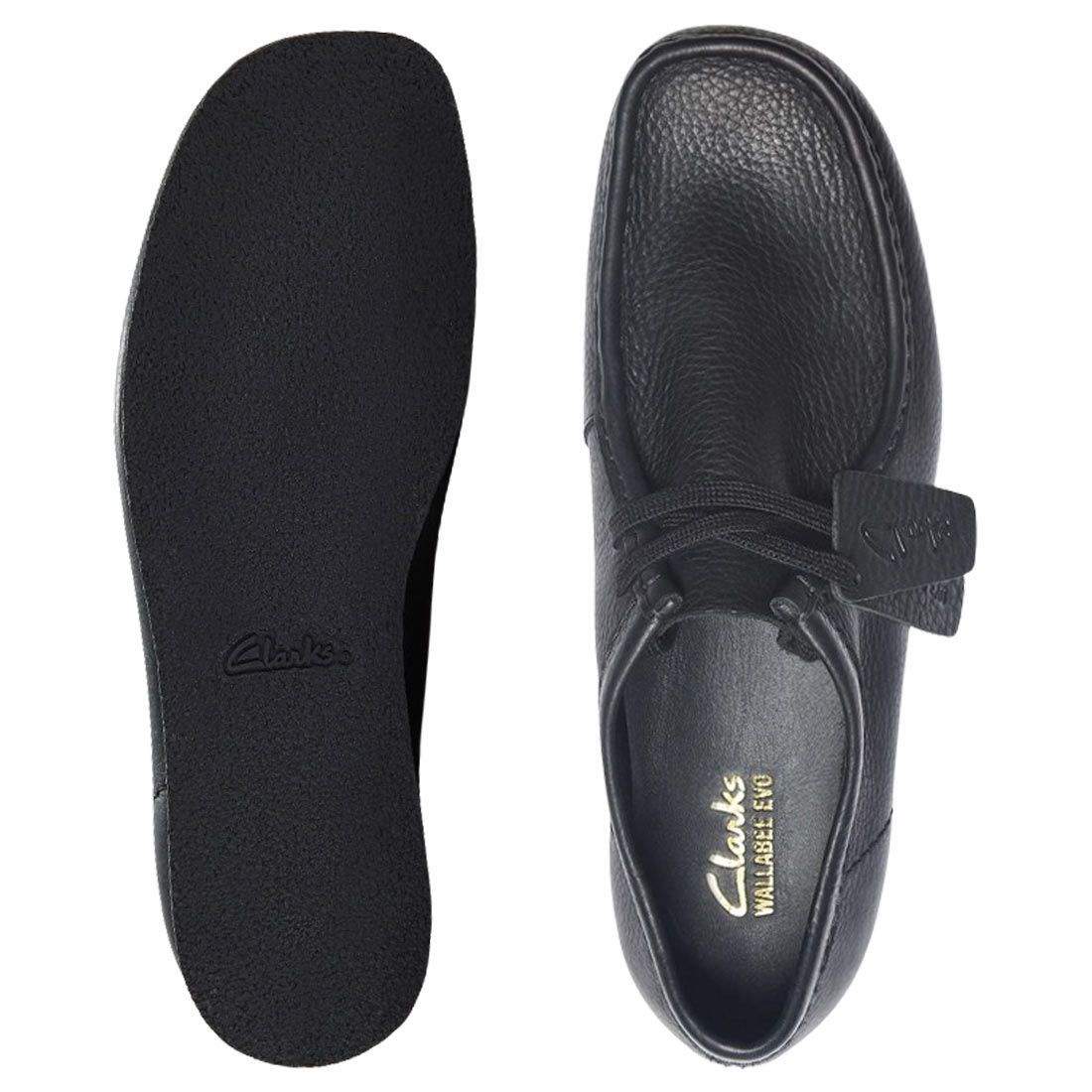 CLARKS(クラークス)メンズ ワラビー エヴォ ブラック レザー レース