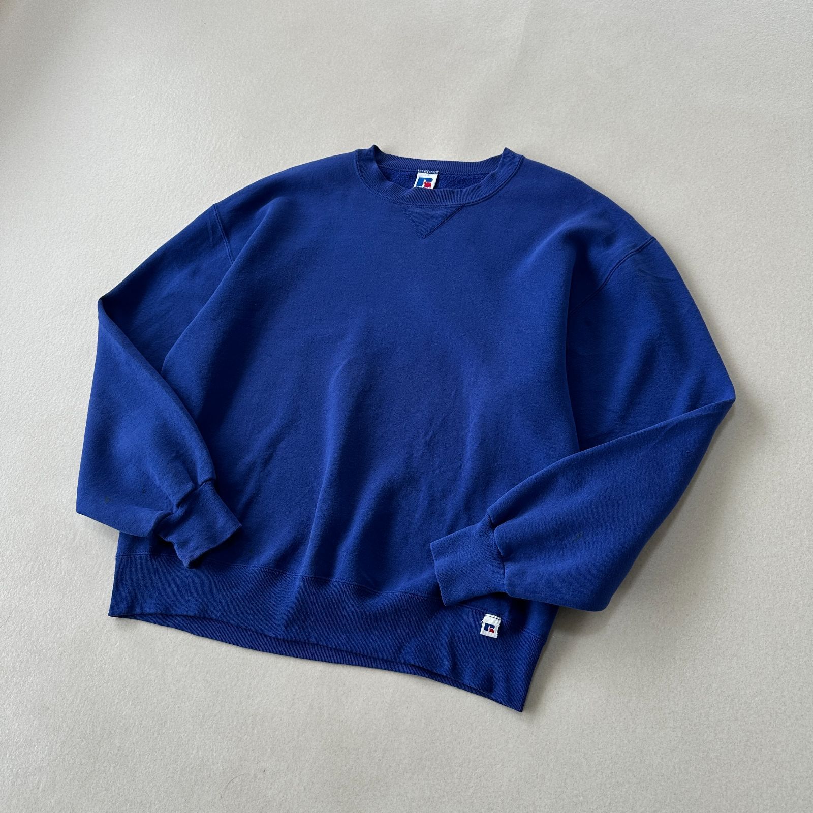 USA製・80s】ラッセルアスレティック Vガゼット スウェット ブルー L 