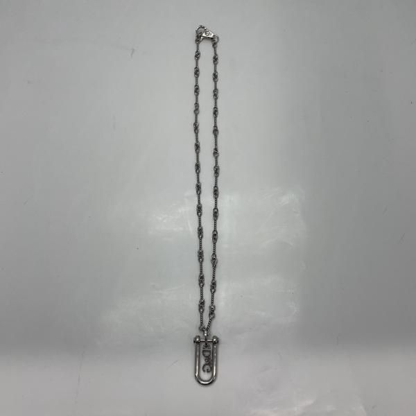 中古】DOLCE&GABBANA D&Gロゴハンガーネックレス シルバー ドルチェ 