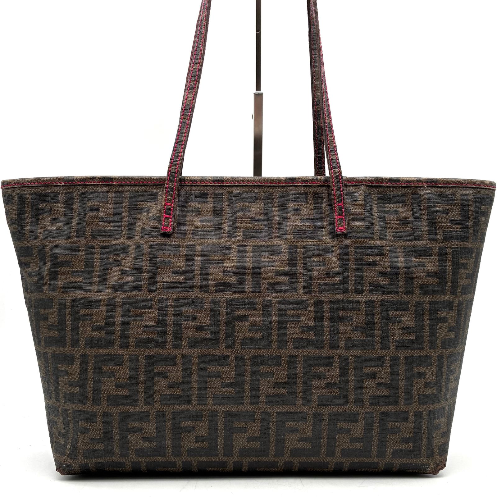 FENDI フェンディ ズッカ柄 トートバッグ ハンドバッグ キャンバス 