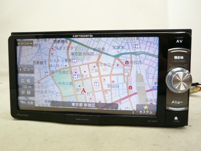 カロッツェリア AVIC-RW802 メモリーナビ 地図データ2018年 フルセグ