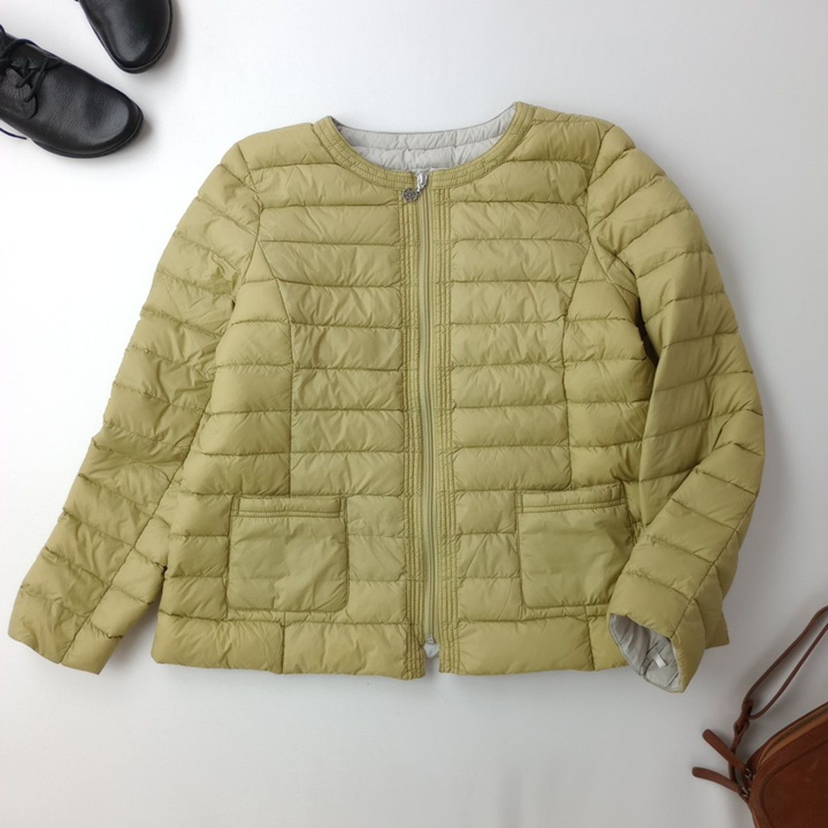 TAKASIMAYA Style Plus 高島屋 ノーカラー ダウンジャケット ダウン 