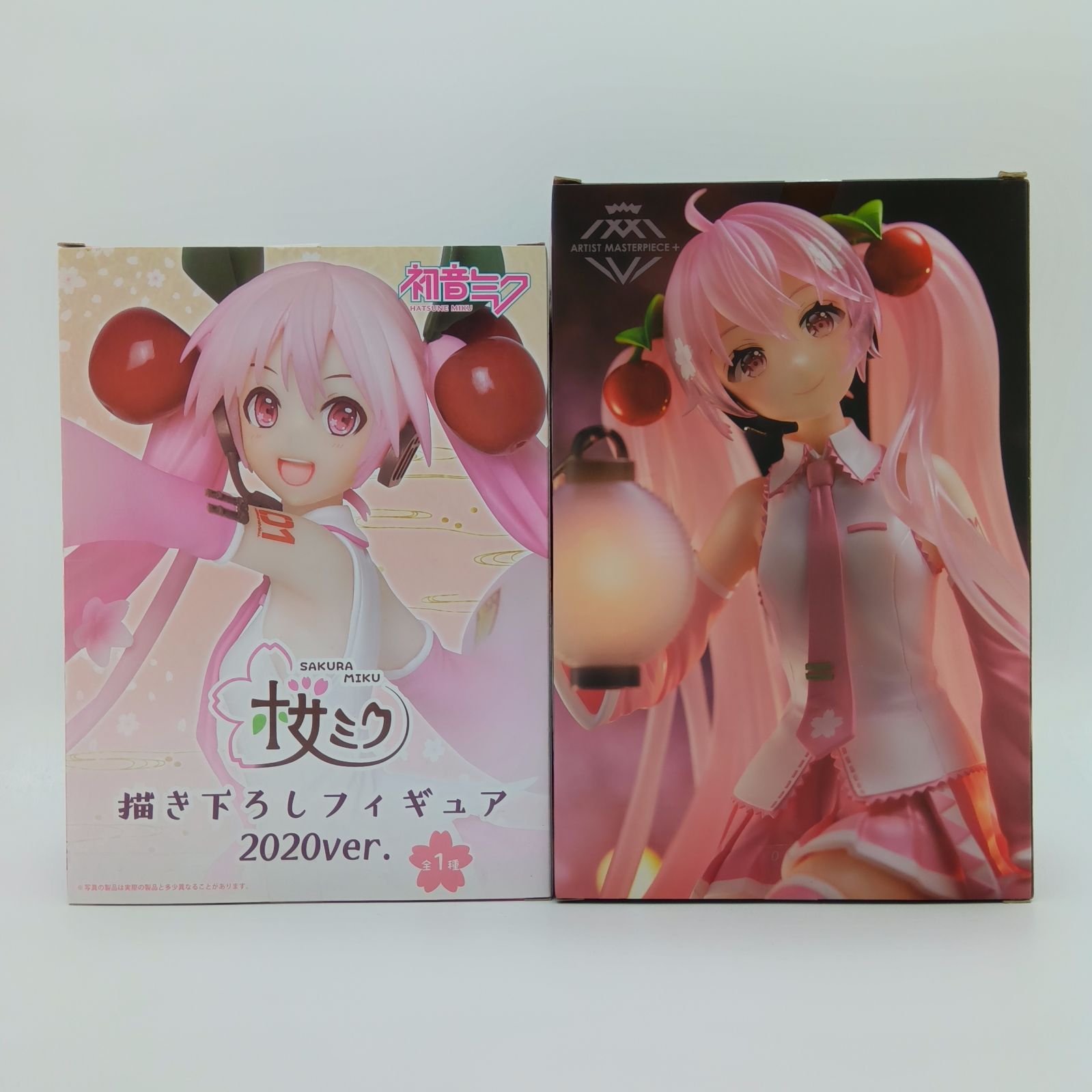 未開封】初音ミク 桜ミク フィギュア 2体セット タイトー AMP+ 描き