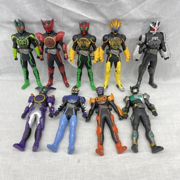 ☆仮面ライダーオーズ ソフビ 9体セット タグ付き☆ 中古】現状品)仮面ライダーオーズ ソフビ9体セット[91] - メルカリ
