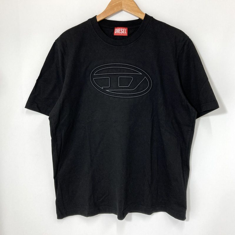 Tシャツ DIESEL メンズ ジップアップ オーバルDメタルロゴ オーバル