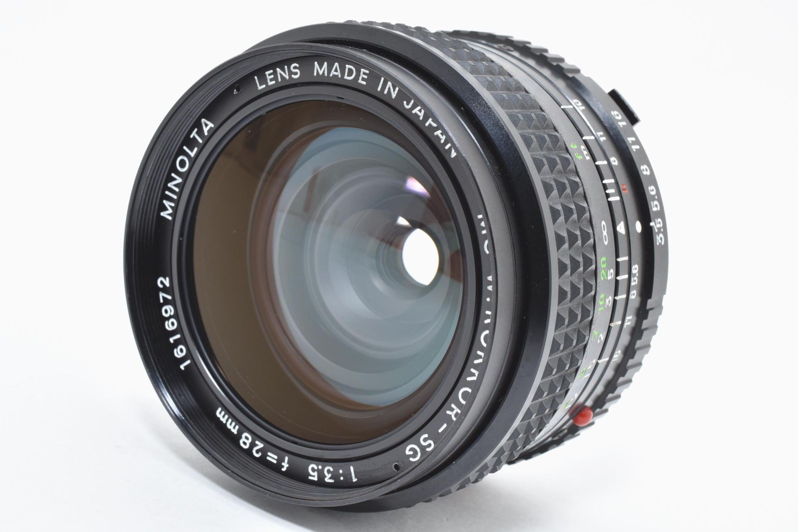 MINOLTA MC -SG 28mm F3.5 ¥8,800（中古 SRマウント 美品! MC W