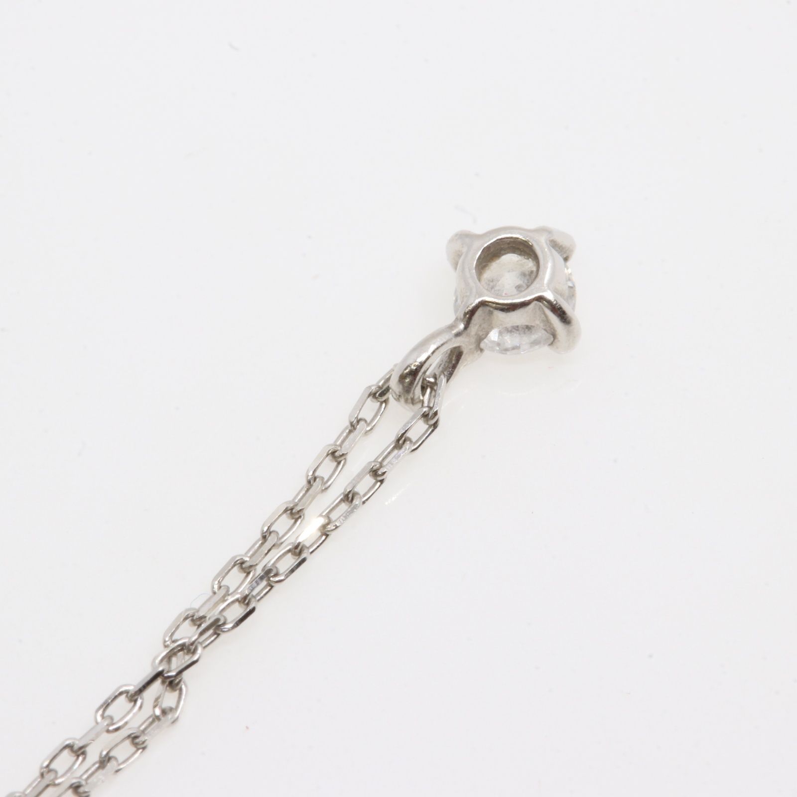 ITU5UTRZY4J4 ete エテ Pt850 プラチナ850 1PDダイヤネックレス 0.1ct