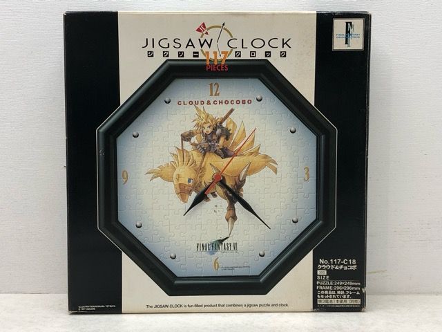 【シュリンク未開封】FF7 クラウド＆チョコボ ジグソークロック117ピース 希少・レア☆ファイナルファンタジーVII クラウド＆チョコボ ジグソー