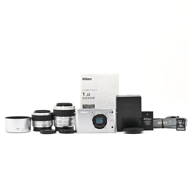 元箱あり Nikon 1 J2　ニコン ダブルズームキット ホワイト 元箱あり Nikon 1 J2 ニコン ダブルズームキット ホワイト ニコン