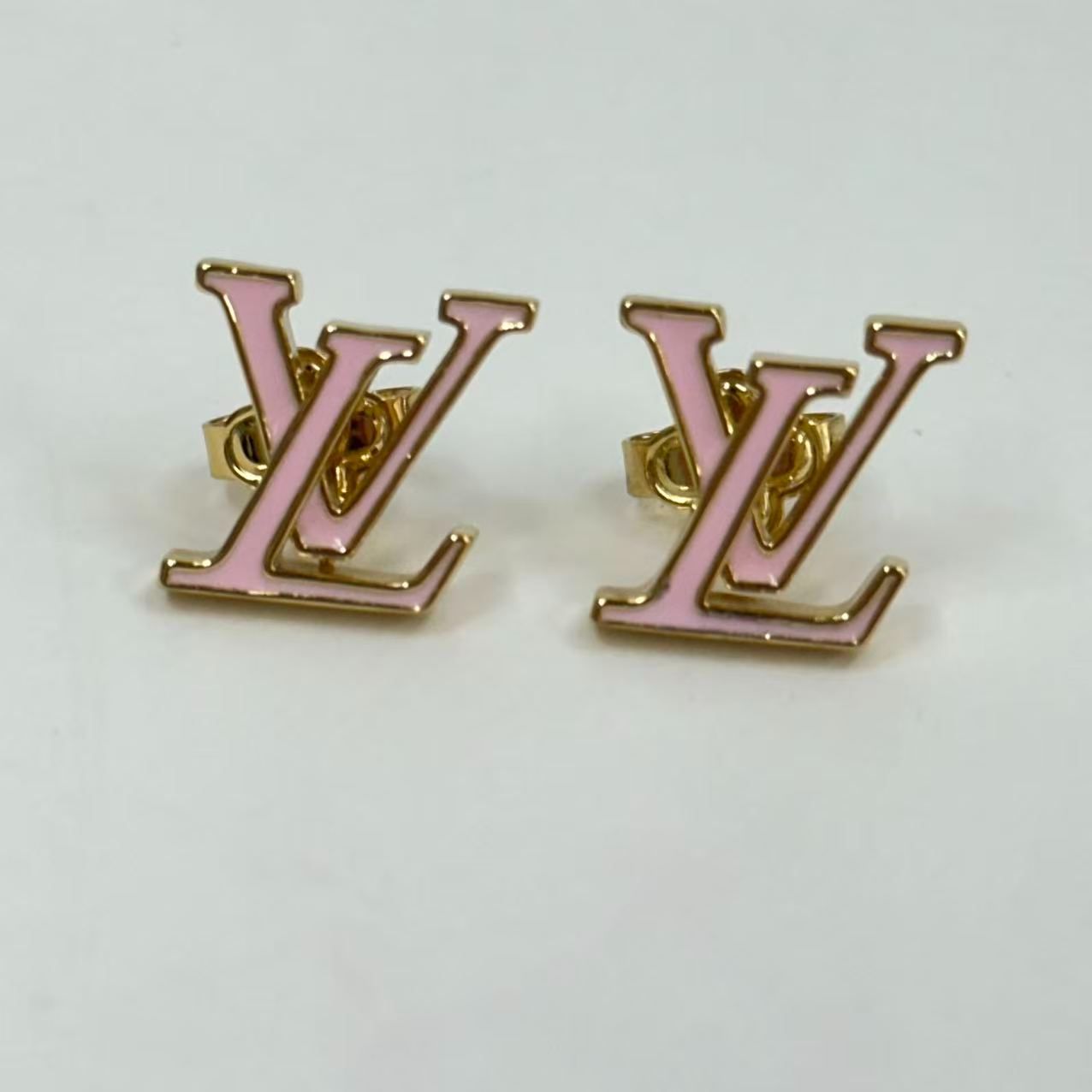 LOUIS VUITTON ピアス アイコニック エナメル ピンク ゴールド M01136 