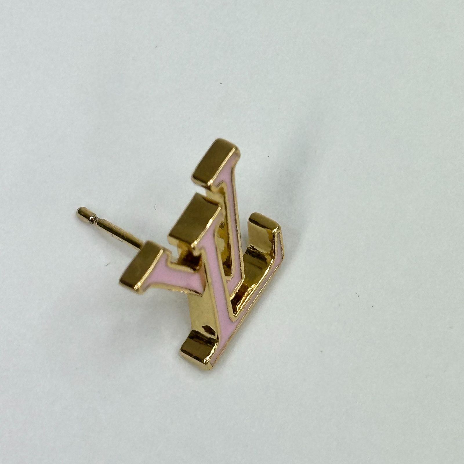 LOUIS VUITTON ピアス アイコニック エナメル ピンク ゴールド M01136 
