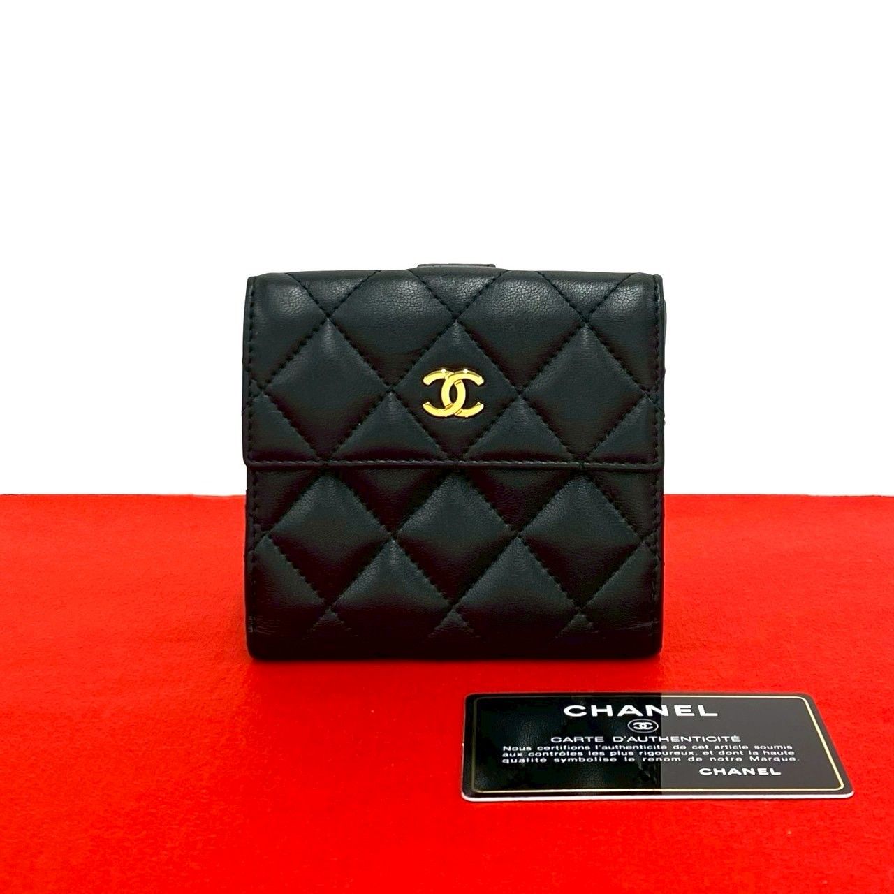 ほぼ未使用 カード シール有 19番台 CHANEL シャネル マトラッセ ココ 